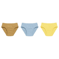thumbnail image 4 of Girls Cotton Briefs – 3-Pack Assorted Colors, Size 3/4Y, 4 of 4