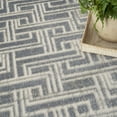 thumbnail image 6 of Nourison Serenity Home Geometric Blue Ivory 2'2" x 7'6 Area Rug (2x8), 6 of 8