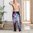 thumbnail image 3 of Cauagu Rainbow Spotted White Horse Mens Pajama Pants Sleep & Lounge Pants,PJ Bottoms with Pockets-Medium, 3 of 7