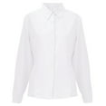 thumbnail image 3 of Button Down Shirts for Women, Classic Fit Long Sleeve Blouses Comfortable Tops for Work Business Casual Dressy, White, 3 of 9
