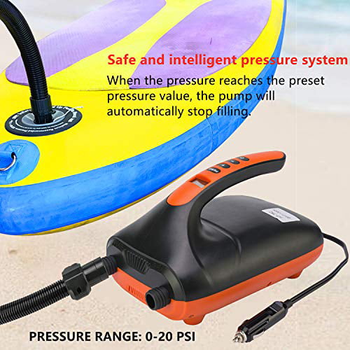 Details about   SUP Electric Air Pump 20PSI for Inflatable Paddle Board Airbed Kayak Boat 