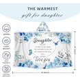 thumbnail image 2 of Daughter Wearable Blanket Hoodie Sherpa Fleec, Christmas Gifts for Daughter from Mom Dad Birthday Presents Ideas Oversized Blanket Hoodie Gifts for Graduation, 2 of 6