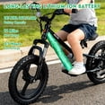 thumbnail image 5 of Electric Bike for Kids, 250W Motor, Up to 13.7 MPH, 36V 5.2Ah Battery with 16" Tires, Disc Brake for Aged 5-12, Electric Bicycle for Children & Teenagers,Black, 5 of 7