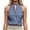 F-31Blue, variant on Womens Tank Top Summer Solid Color Stand Collar Sleeveless Comfortable Breathable Camisole Tee For Daily Wear ,Red,S
