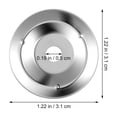 thumbnail image 3 of FRCOLOR 50pcs Tambourine Ring Cymbals Ching Rings Percussion Instrument Drum Ring Ching Rings, 3 of 5