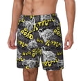 thumbnail image 2 of Balery White Retro Off-Road Vehicle Mens Swim Trunks Swim Shorts for Men Quick Dry Inseam Beach Shorts with Compression Liner Pocket-3X-Large, 2 of 9