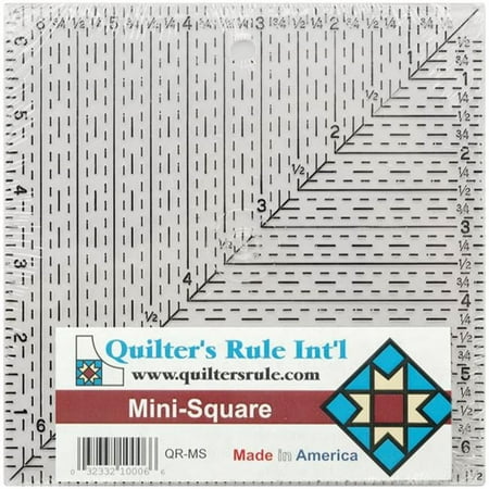 UPC: 0032332100066 | Quilters Rule QR-MS Quilters Mini Square Ruler-6-1-2 in. x 6-1-2 in.
