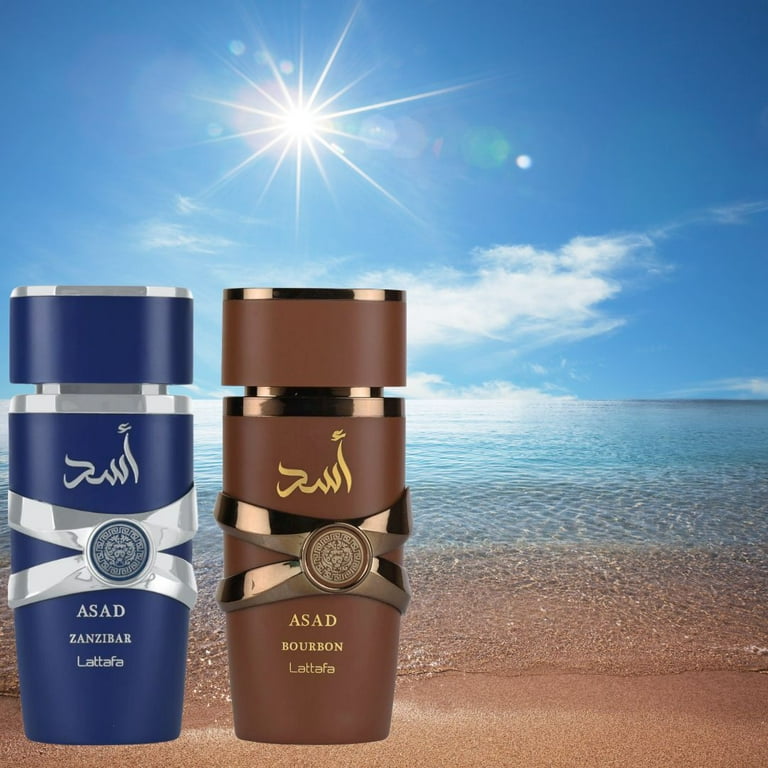 Asad Zanzibar & Asad Bourbon EDP Sprays 100ML (3.4 OZ) By Lattafa