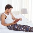 thumbnail image 5 of Pofeuu Gnomes And Houses Print Men's Pajama Pants, Soft Lounge Pajama Pants with big pockets for Men Plaid Pj Bottoms-Large, 5 of 6