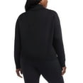 thumbnail image 6 of Danskin Women's Luxe Half Zip Pullover Top (Black/Small), 6 of 6