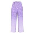 thumbnail image 4 of Patlollav Straight Leg Pants for Women Printed Rolled Casual Pocket Pants, 4 of 6