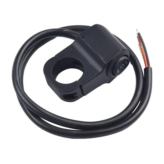 Splihome 12V-60V Ebike Headlight Button Switch Bicycle Front Light 3 Gears for Handlebar 22Cm Electric Bicycle Accessories