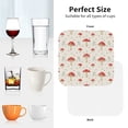thumbnail image 7 of Bingfone Vintage Mushroom Leather Drinks Coasters with Set of 6,Suitable for Home Kitchen,Coffee Cup Coasters Home Gift, 7 of 7
