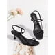 thumbnail image 5 of Sandals Coutgo para mujer, tacón bajo, tacón bajo, tacón bajo, con tiras, color negro, 5 of 6