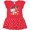 Red with Polka Dots, variant on Inktastic Astronaut Valentine Outer Space Hearts Gift Toddler Girl Dress