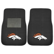 Denver Broncos 2-Piece Embroidered Car Mat Set