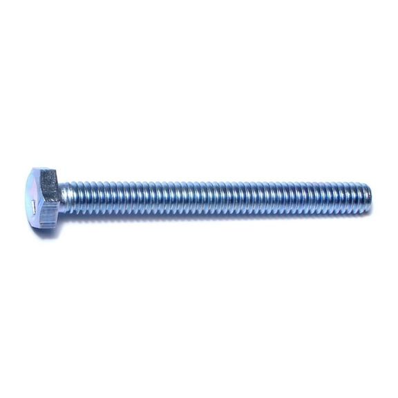 1/4"-20 x 2-1/2" Zinc Coarse Full Thread Hex Head Tap Bolts (10 pcs.)