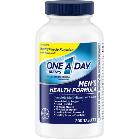 One A Day Men's Multivitamin, Supplement with Vitamins A, C, E, B1, B2, B6, B12,Calcium and Vitamin D, 200 (Best Vitamins For 20 Year Old Male)
