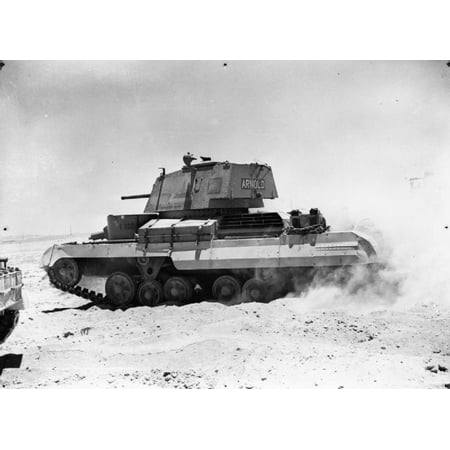 Rtr Art - Canvas Print IWM captionåÊ: Cruiser tank Mk I (A9), 'Arnold', of 1st RTR (Royal Tank Regiment), Abbasia, Egypt. Stretched Canvas 10 x 14