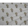 thumbnail image 4 of oneOone Polyester Lycra Light Gray Fabric Leaves & Floral Block Sewing Craft Projects Fabric Prints By Yard 56 Inch Wide, 4 of 4