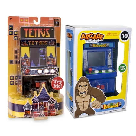 Arcade Classics Tetris and Rampage Handheld Arcade Bundle Pack