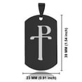 thumbnail image 2 of Stainless Steel Religious Staurogram Dog Tag Pendant Necklace, 2 of 3