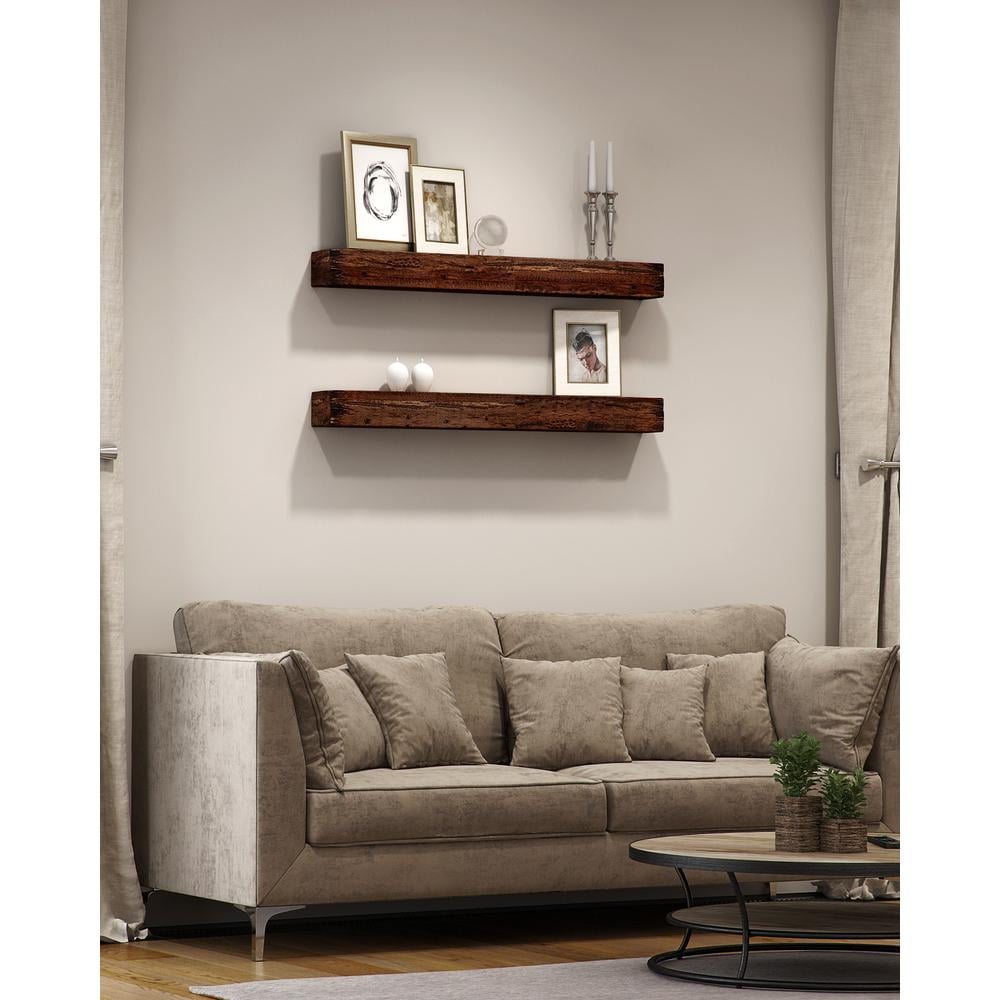 northbeam 48” Distressed Floating Shelves (2 Pcs)