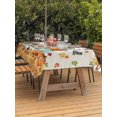 thumbnail image 2 of Outdoor Tablecloth with Umbrella Hole and Zipper, Thanksgiving Rectangle Table Cloth 60x120 Inch Waterproof Tablecloth, Retro Pumpkin Truck Maple Leaf Branch Picnic Table Cover for Patio Camping, 2 of 7