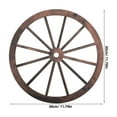 thumbnail image 2 of OUNONA 2pcs Rustic Cartwheel Wagon Wall Decor Wooden Vintage Decoration For Living Room Bedroom Bar Western Party Decorations Wood Craft, 2 of 8