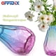 thumbnail image 4 of Jarrón de cristal OFFIDIX con diseño geométrico multicolor degradado, 4 of 7