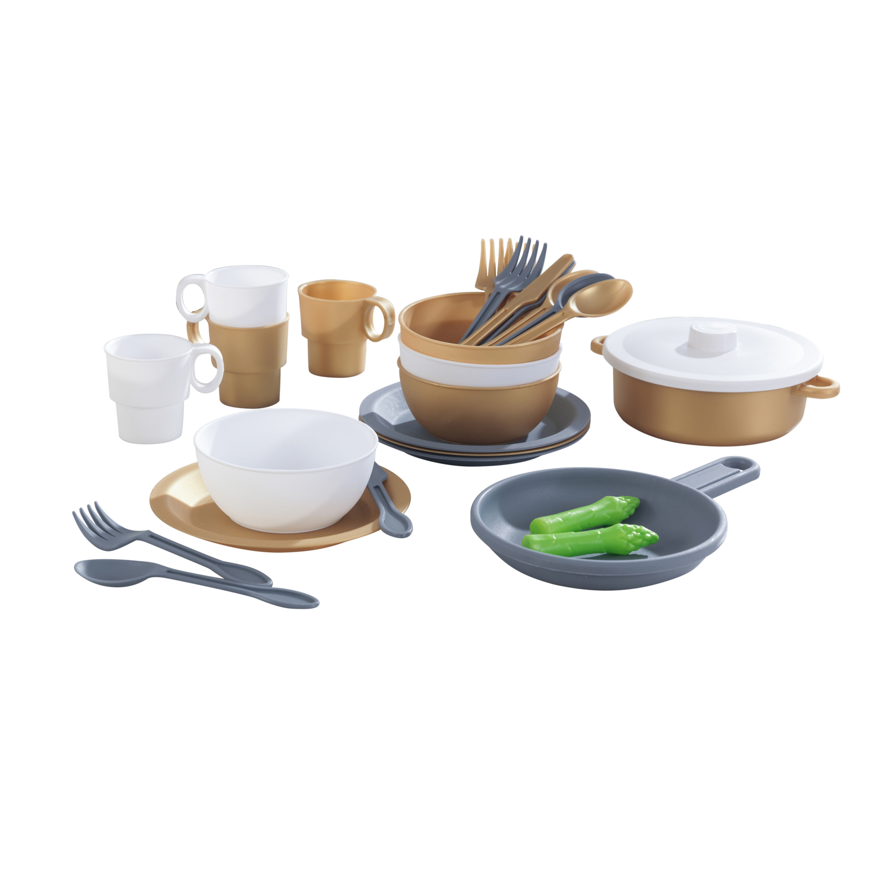 Deluxe Kochtopf Kinder+Lebensmittel-Set Küchenspielzeug 63186 KidKraft 10-tlg 