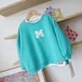 thumbnail image 4 of Suéter para niños, primavera y otoño, nuevo suéter de dos piezas con letras adhesivas para niños y niñas, abrigo holgado informal para niños, 4 of 5