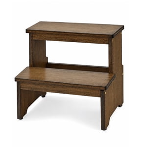 StrongTek Bamboo 2-Step Stool, 350 lb Capacity, Anti-Slip