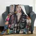 thumbnail image 4 of Sydney Sweeney Blanket Super Soft Throw Blanket Silky Flannel Lightweight for Sofa, Bed Blanket All Season Use 60""*80""（150 * 200cm）, Style, 4 of 6