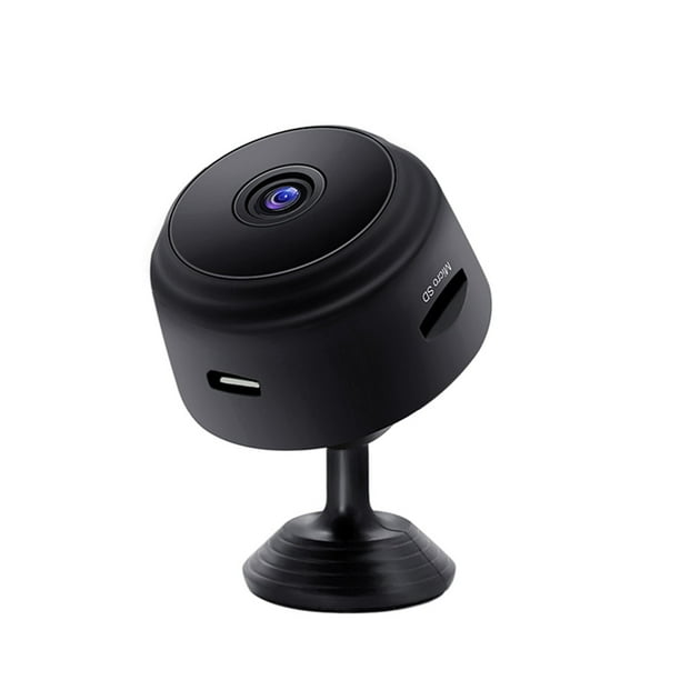 Mini caméra corporelle 1080p HD Enregistreur vidéo à absorption magnétique  portable avec objectif de rotation de 90 degrés pour la maison et le bureau