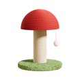 thumbnail image 2 of ZLight Poteau à Griffer pour Chat en Forme de Champignon Jouet d'Activité pour Protéger Vos Meubles Rouge Blanc Vert Hauteur 28cm, 2 of 6