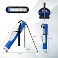 thumbnail image 3 of Gymax Lightweight Golf Stand Bag Par 3 & Executive Courses Carry Bag Shoulder Strap White, 3 of 9