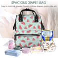 thumbnail image 5 of Daiia Watermelon Large Capacity Baby Bag Waterproof Stylish Diaper Bag Mummy Backpack Adjustable Straps Diaper BagBaby Essentials Bag, 5 of 6