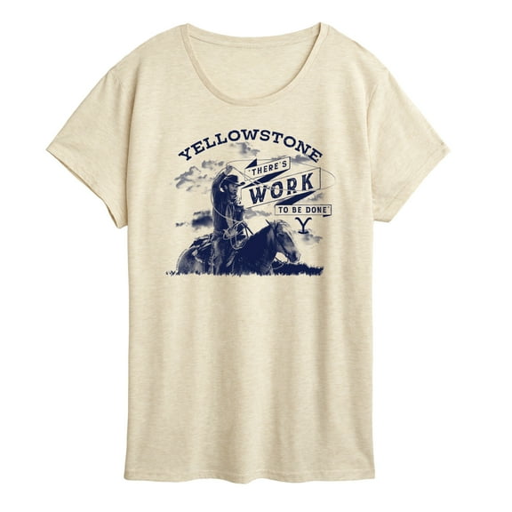 Yellowstone - Theres Work To Be Done - Women's Short Sleeve Graphic T-Shirt