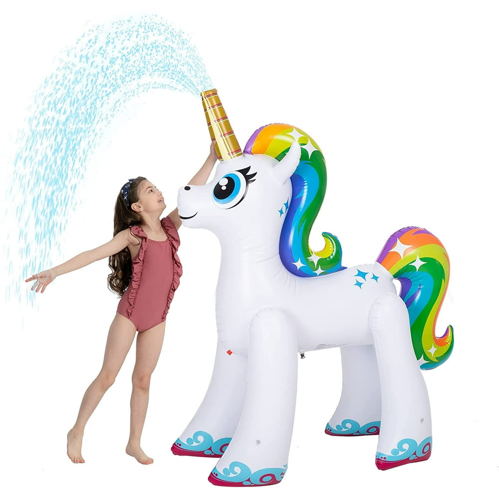 giant unicorn yard sprinkler