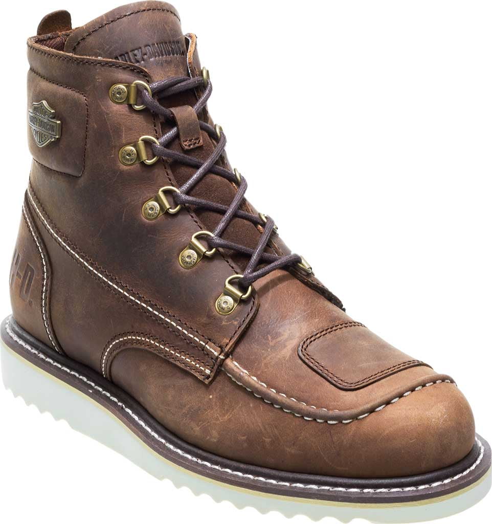 Men's HarleyDavidson Hagerman Ankle Boot Brown Full Grain Leather 11.5