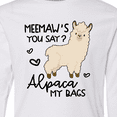 thumbnail image 4 of Inktastic Meemaw's You Say Alpaca My Bags Long Sleeve Youth T-Shirt, 4 of 5