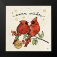thumbnail image 2 of Penner, Janelle 20x20 Black Modern Framed Museum Art Print Titled - Christmas Lovebirds IX, 2 of 5