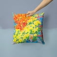 thumbnail image 2 of Carolines Treasures 6005PW1414 Flower - Mums   Canvas Fabric Decorative Pillow 14Hx14W multicolor, 2 of 4
