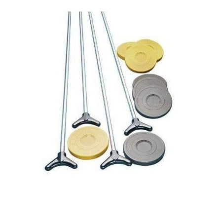 champion sports sba10 outdoor shuffleboard cue and puck set