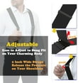 thumbnail image 2 of Qcwqmyl Black Suspenders for Men Heavy Duty Big and Tall,2" Wide with Strong 4 Clips Suspenders Ski Work, 2 of 6