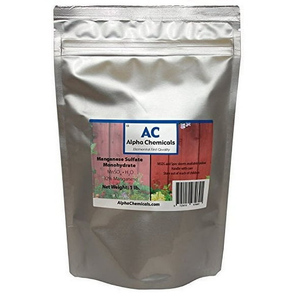 Manganese Sulfate Monohydrate - 32% Mn - 1 Pound