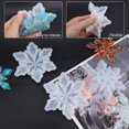 thumbnail image 4 of Molde de goteo de silicona con forma de copo de nieve, colgante de 3 soportes, molde para posavasos de silicona epoxi, molde en forma de copo de nieve para fundición con resina, hormigón, cemento, Hom, 4 of 5