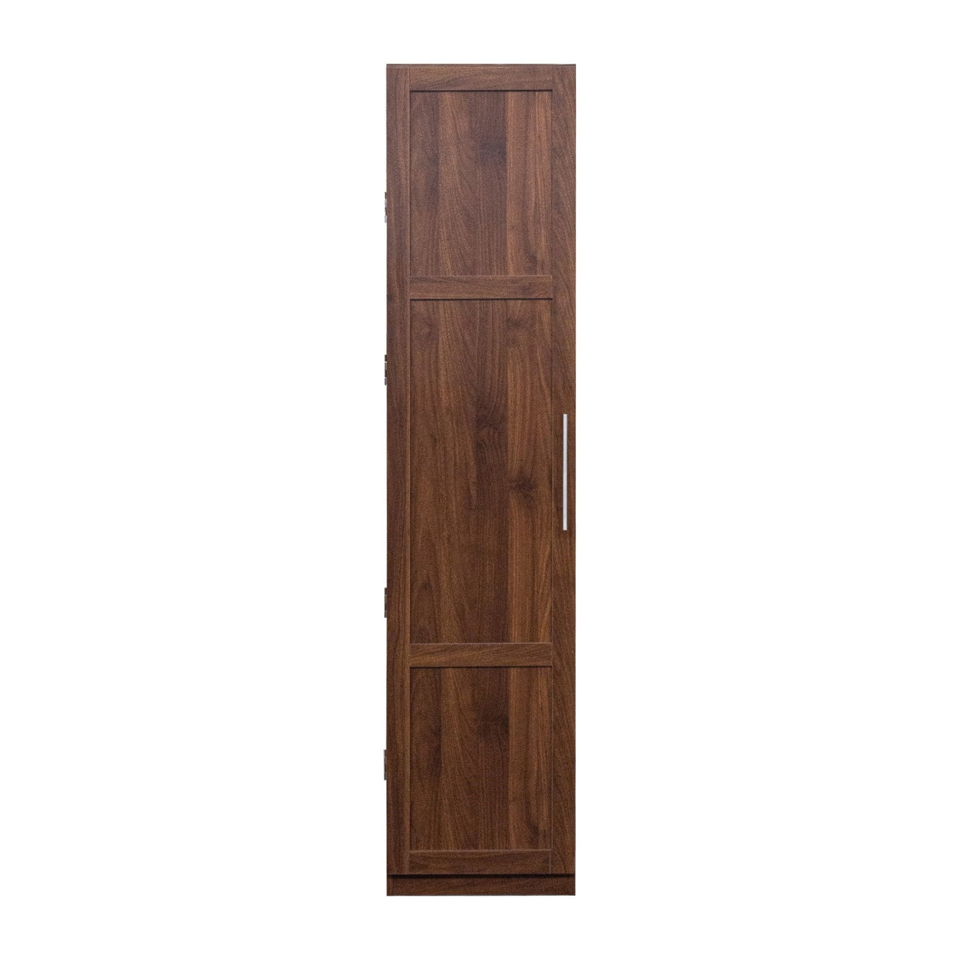 Kitchen Pantry Cabinet with Doors and Shelves, Tall Freestanding Storage Cabinet with Side Racks & Adjustable Shelves, Wooden Buffet Sideboard for Kitchen, Dining Room, Living Room, Walnut