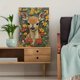 thumbnail image 5 of Qisvanset Framed Canvas Wall Art 12x16 Inch Wildflower Fawn Woodland Nature Lover Art, 5 of 5